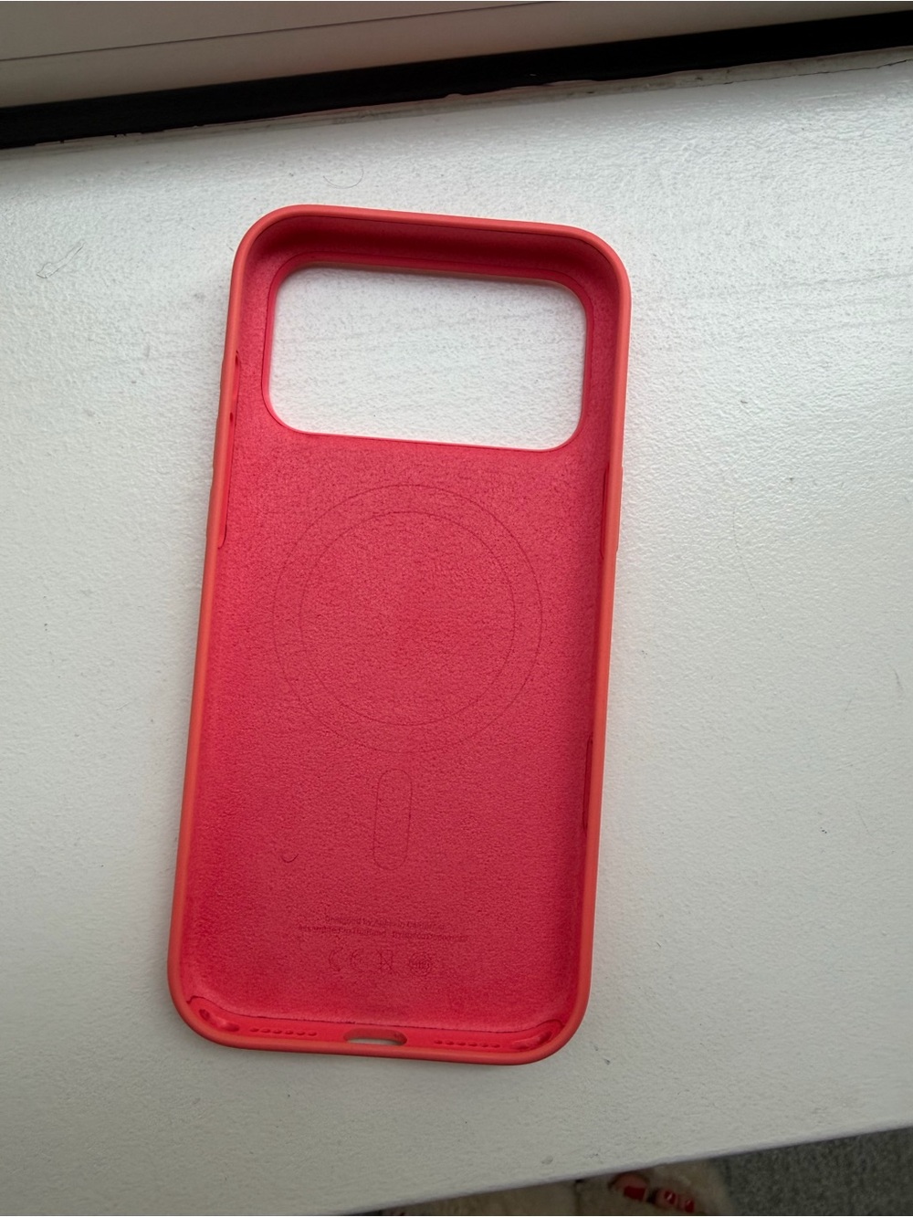 Apple Iphone 17 pro max orange Silicone Phone Case